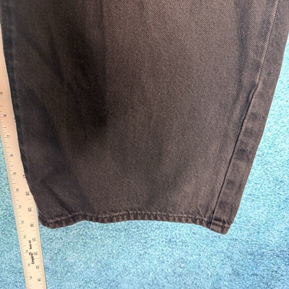 Levi's Women's High-Rise Cinch Baggy Carpenter Jeans Size 25 Fits 26x30 Black - Picture 8 of 16